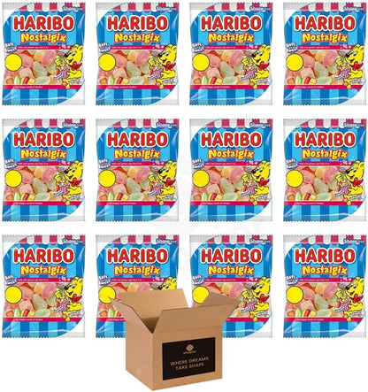 Sweets Share Size Bags Pack of 12 | Sweet & Sour Jellies, Gummy Candy & Chewy