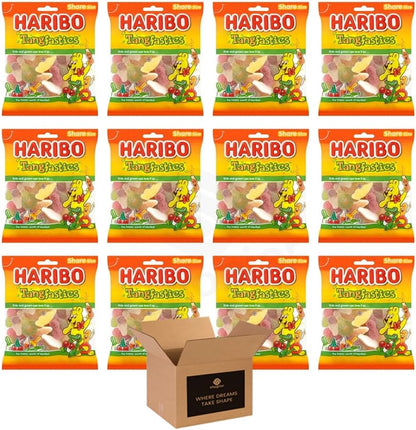 Sweets Share Size Bags Pack of 12 | Sweet & Sour Jellies, Gummy Candy & Chewy