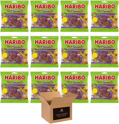 Sweets Share Size Bags Pack of 12 | Sweet & Sour Jellies, Gummy Candy & Chewy