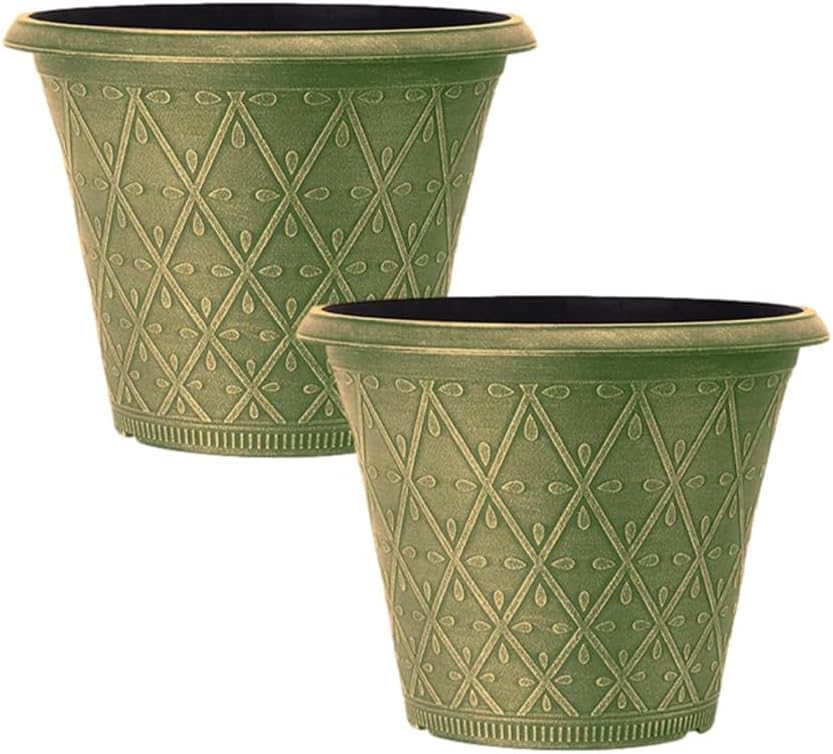 Plastic Prisma Planters | Festive Garden Planting 9L – Round Garden Plant Pots
