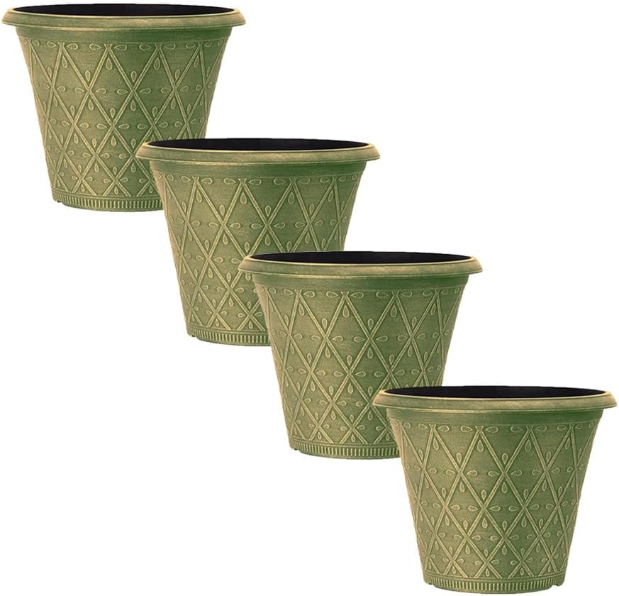 Plastic Prisma Planters | Festive Garden Planting 9L – Round Garden Plant Pots