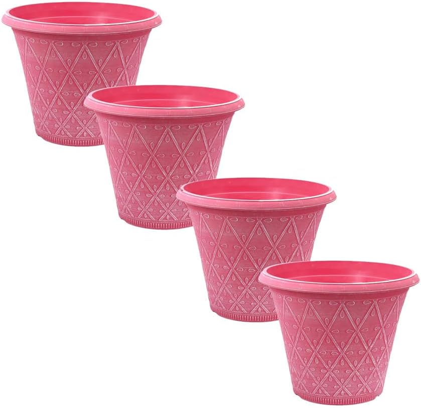 Plastic Prisma Planters | Festive Garden Planting 9L – Round Garden Plant Pots