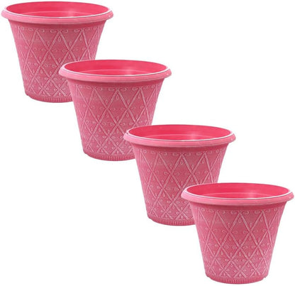 Plastic Prisma Planters | Festive Garden Planting 9L – Round Garden Plant Pots