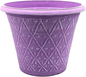 Plastic Prisma Planters | Festive Garden Planting 9L – Round Garden Plant Pots