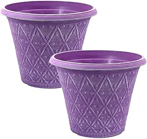 Plastic Prisma Planters | Festive Garden Planting 9L – Round Garden Plant Pots