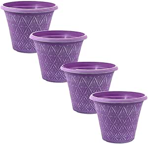 Plastic Prisma Planters | Festive Garden Planting 9L – Round Garden Plant Pots