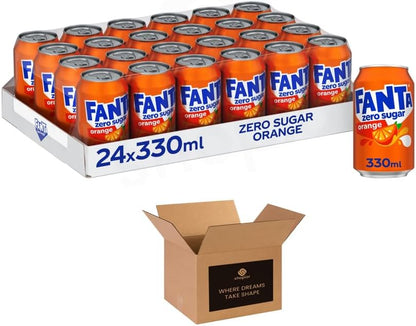 Fanta Soft Drinks Variety – Fruit Flavoured Fizzy Drinks in Cans & Bottles