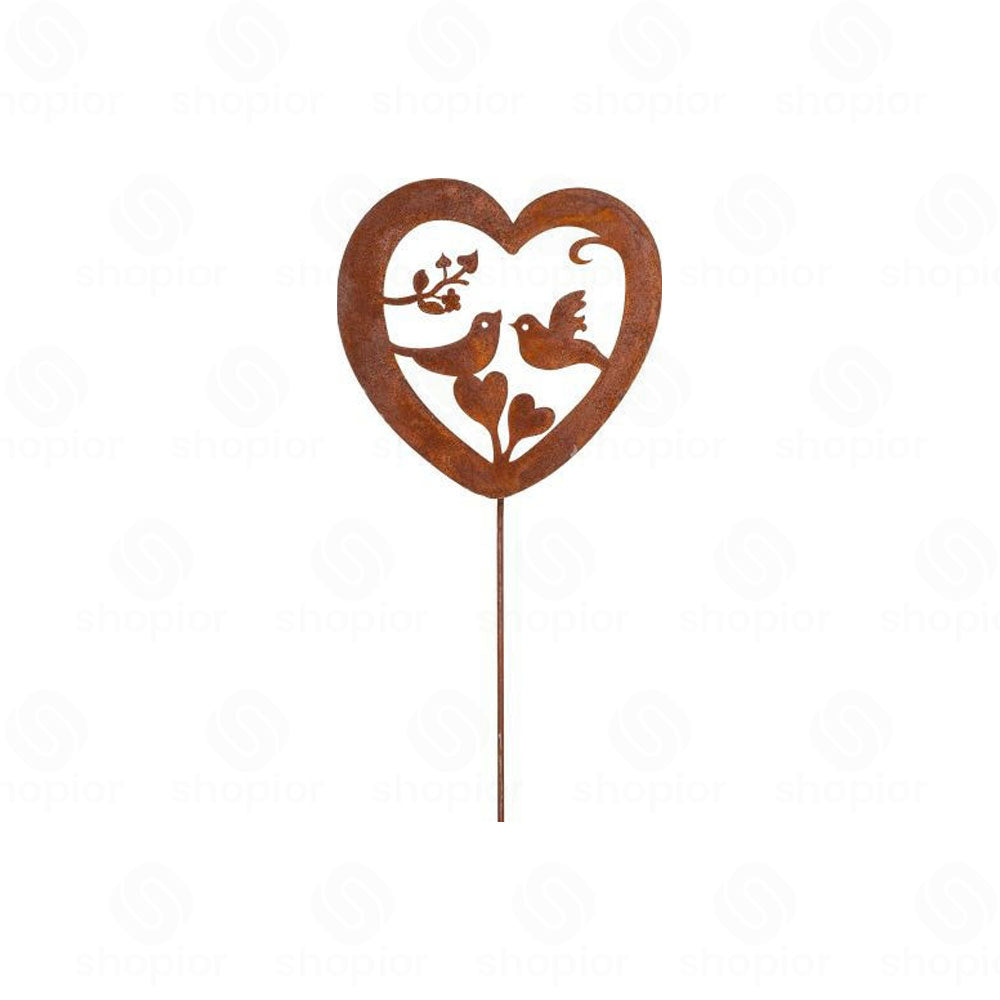 Garden Ornament Sticks – Rust Metal Animal Garden Stakes | Outdoor Decorative Accessory