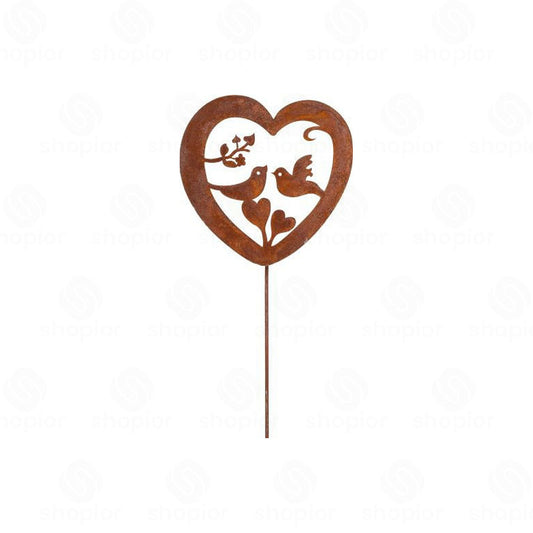 Garden Ornament Sticks – Rust Metal Animal Garden Stakes | Outdoor Decorative Accessory