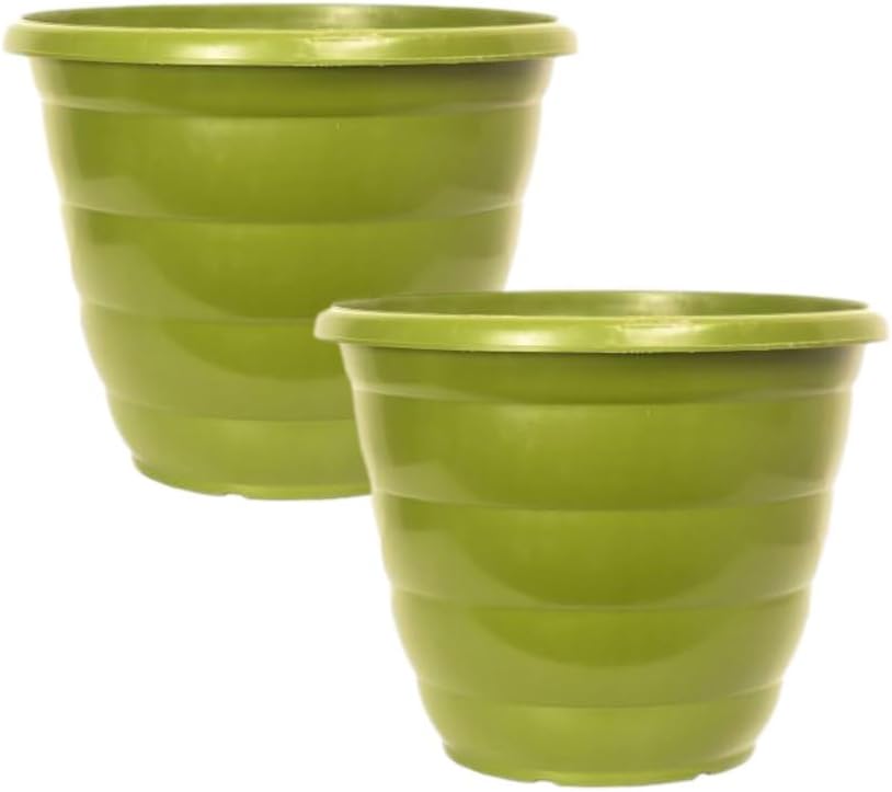 30cm (12 Inch) Plastic Planter Round Ascot Flower Pot | Garden Plant Pot