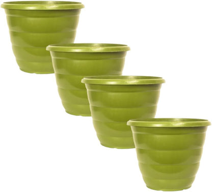 30cm (12 Inch) Plastic Planter Round Ascot Flower Pot | Garden Plant Pot