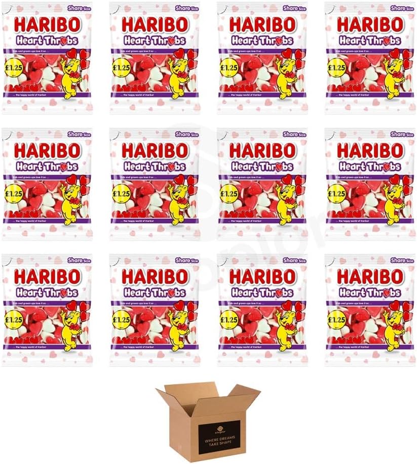 Sweets Share Size Bags Pack of 12 | Sweet & Sour Jellies, Gummy Candy & Chewy