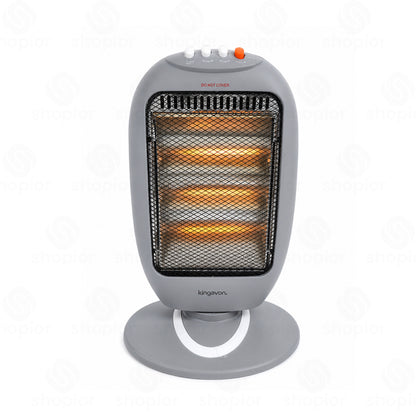 1200W Oscillating Halogen Electric Portable Fast Heat Space 3 Setting Heater