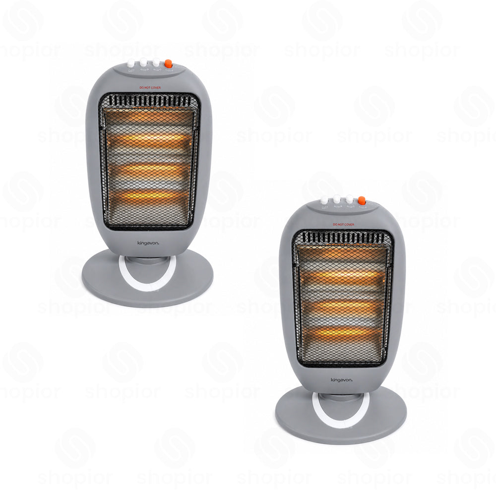 1200W Oscillating Halogen Electric Portable Fast Heat Space 3 Setting Heater