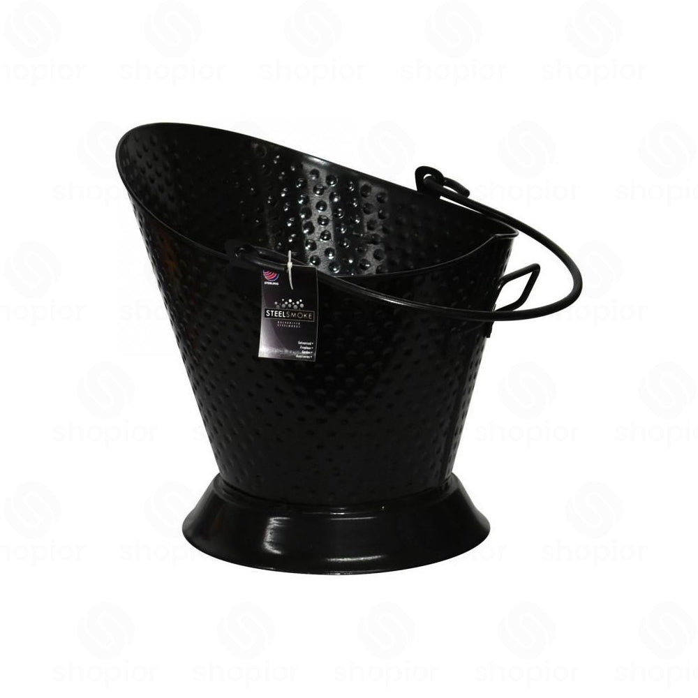 Metal Coal Scuttle Bucket & Coal Hod – Fireplace Fuel Storage for Coal, Logs & Smokeless Fuel