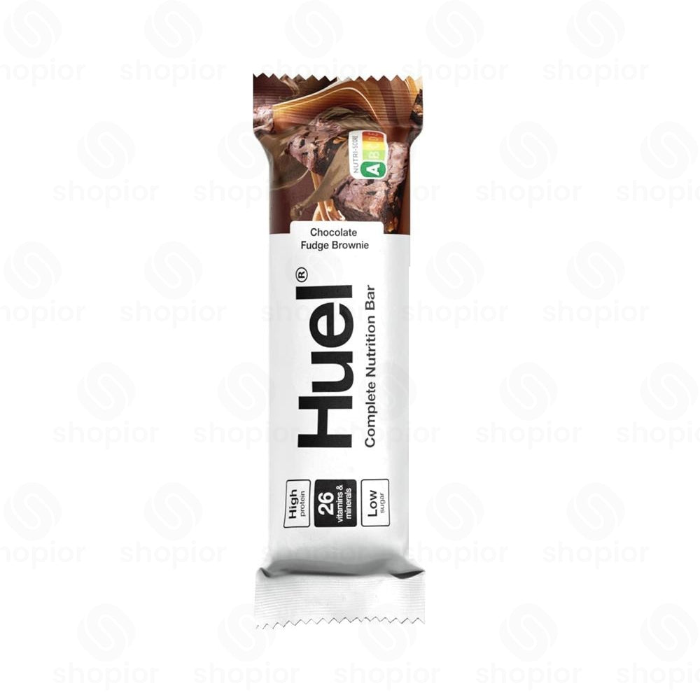 Huel Complete Nutrition Bar 55g x 12 – High Protein, Low Sugar, Vegan Chocolate