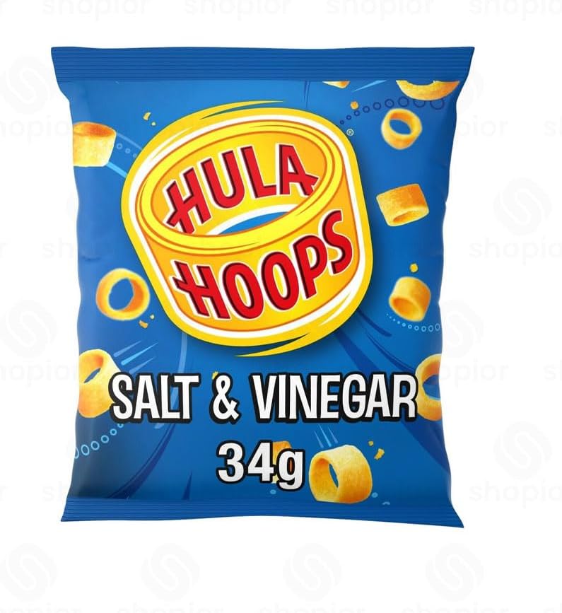 Hula Hoops Crisps Variety | BBQ, Cheese & Onion, Original, Ready Salted, Salt & Vinegar