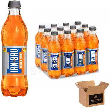 Barr & IRN-BRU & BOTTLES - No Sugar Fizzy Drink Soft Drink Cans – Variety Flavours