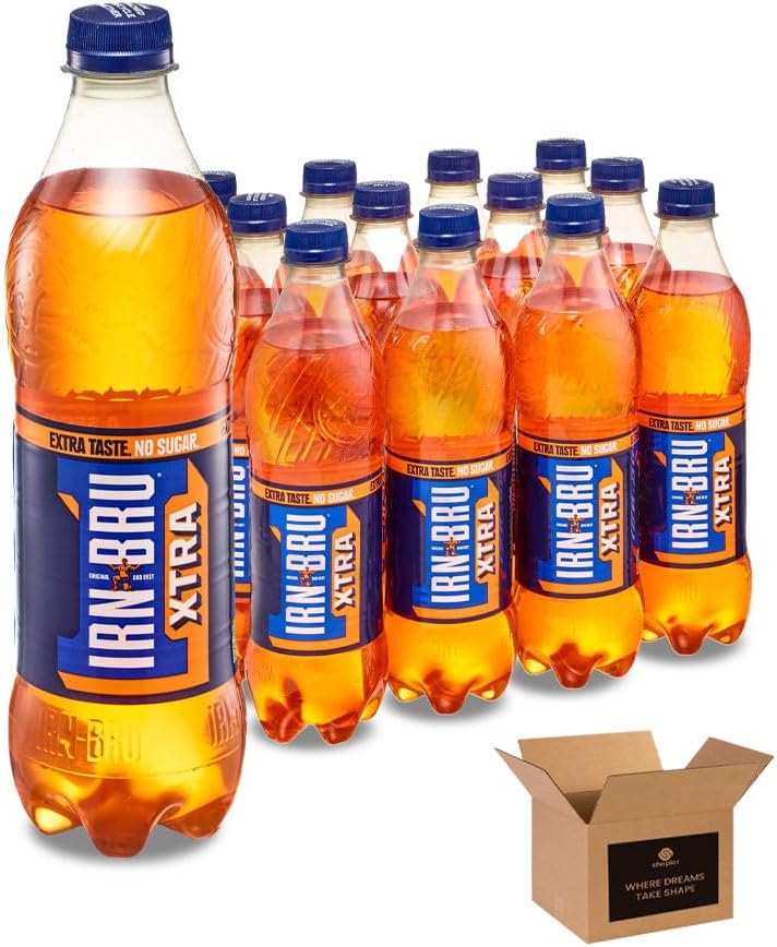 Barr & IRN-BRU & BOTTLES - No Sugar Fizzy Drink Soft Drink Cans – Variety Flavours