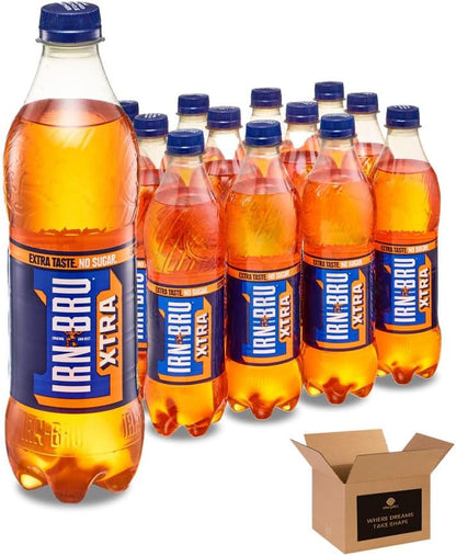 Barr & IRN-BRU & BOTTLES - No Sugar Fizzy Drink Soft Drink Cans – Variety Flavours