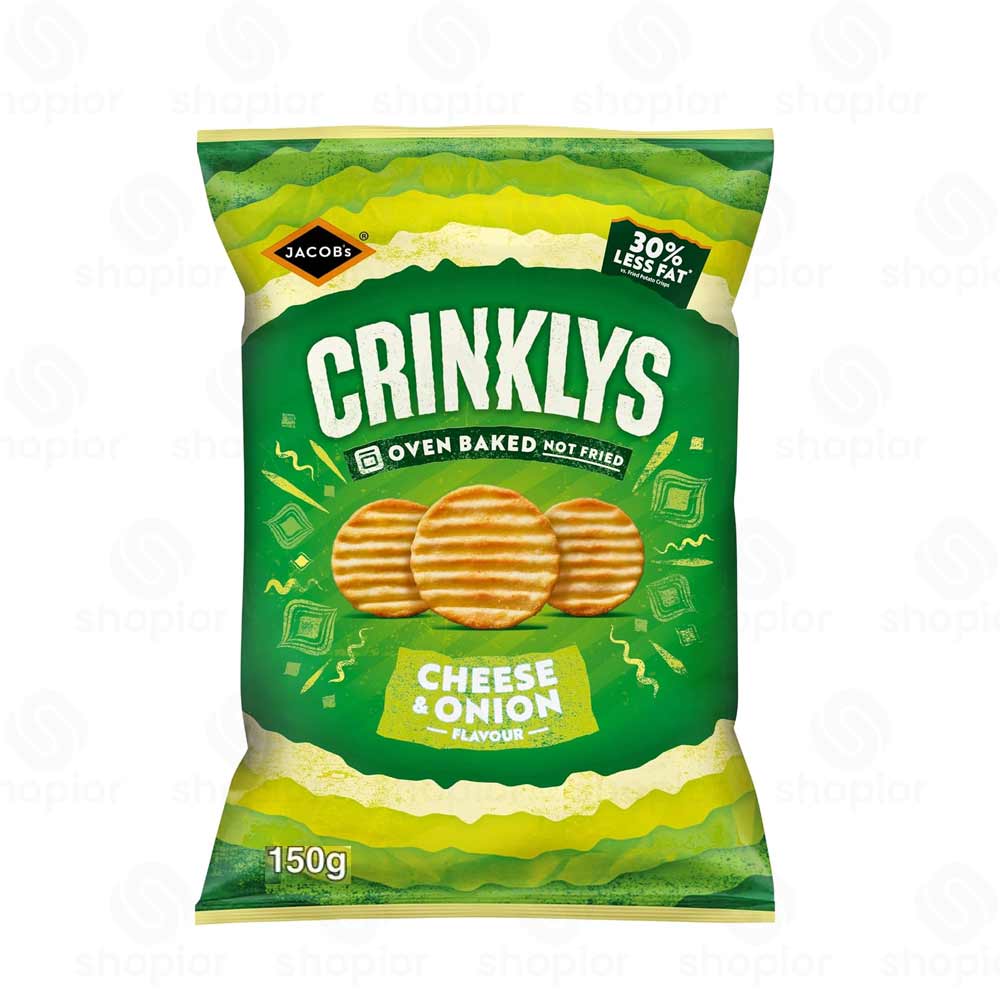 Jacob’s Cracker Crisps & Savoury Snack – Flavoured Crinklys Sharing Snacks