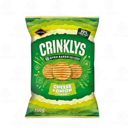 Jacob’s Cracker Crisps & Savoury Snack – Flavoured Crinklys Sharing Snacks