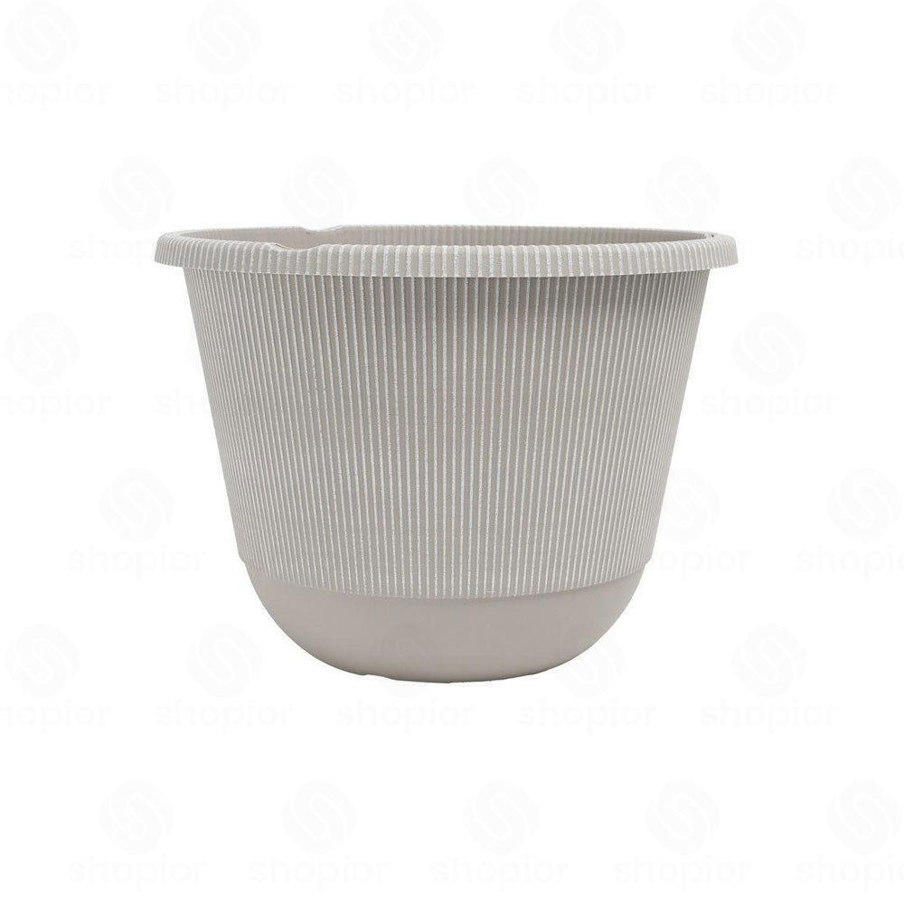 Jake Faux Ribbed Plant Pot Collection – Modern Indoor & Outdoor Garden Planters,