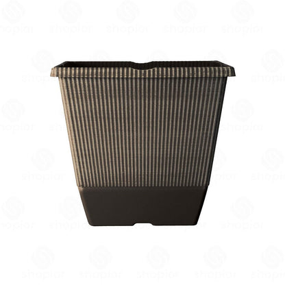 Jake Faux Ribbed Plant Pot Collection – Modern Indoor & Outdoor Garden Planters,