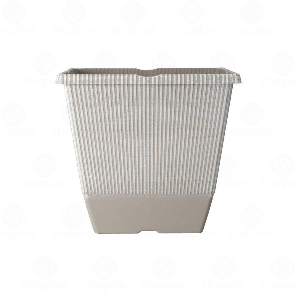Jake Faux Ribbed Plant Pot Collection – Modern Indoor & Outdoor Garden Planters,