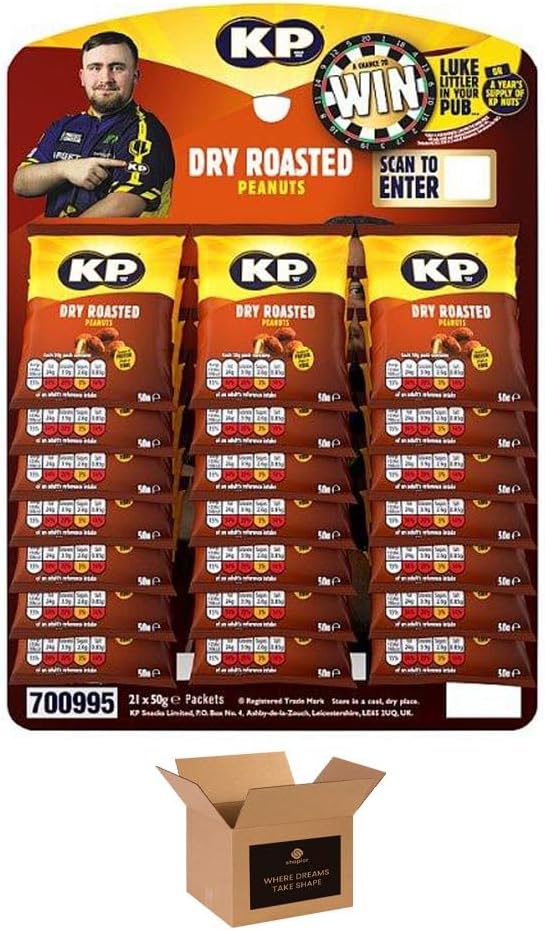 KP Peanuts Original Salted & Dry Roasted – Classic British Roasted Nuts