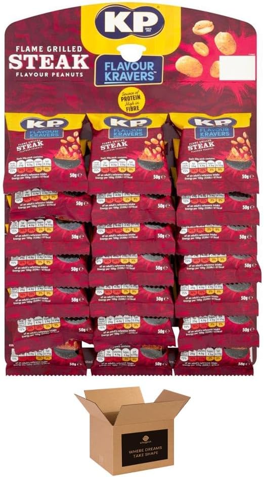 KP Peanuts Original Salted & Dry Roasted – Classic British Roasted Nuts