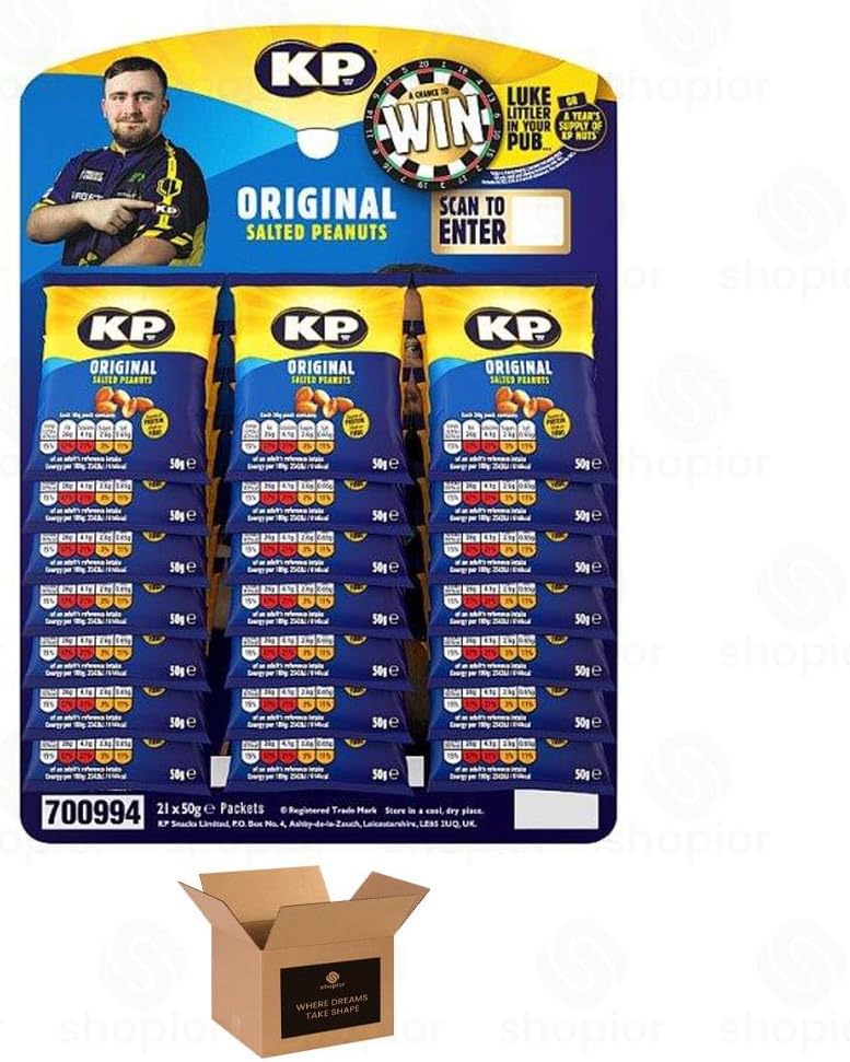 KP Peanuts Original Salted & Dry Roasted – Classic British Roasted Nuts
