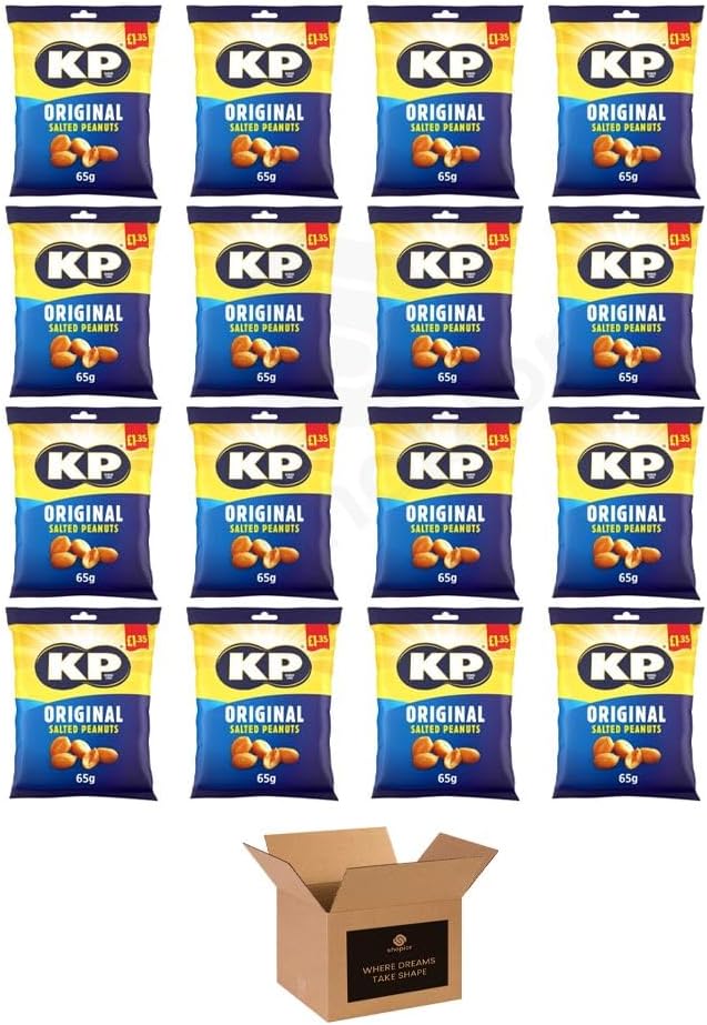 KP Peanuts Original Salted & Dry Roasted – Classic British Roasted Nuts