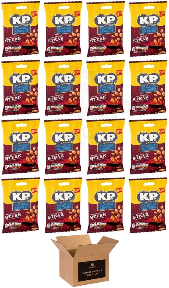 KP Peanuts Original Salted & Dry Roasted – Classic British Roasted Nuts