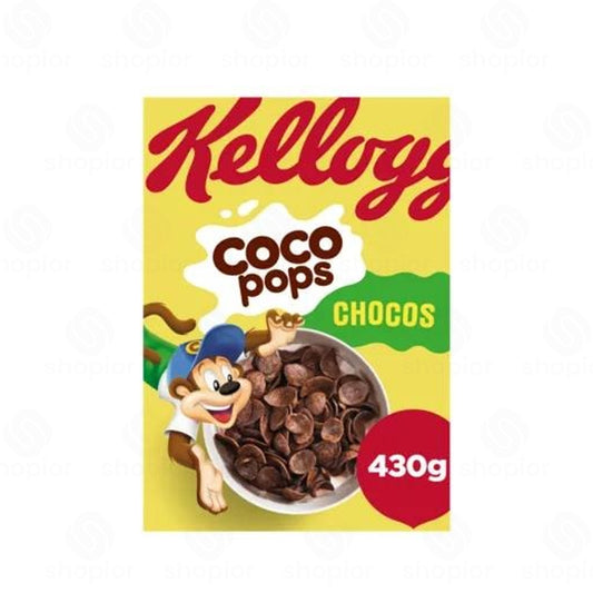 Kellogg's Coco Pops Chocos Chocolate Breakfast Cereal 5 x 430g | Crunchy Chocolate Wheat Scoops | Vitamins & Iron