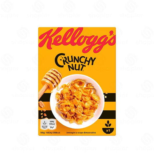 Kellogg's Crunchy Nut Breakfast Cereal 40 x 35g | Honey & Peanut Coated Corn Flakes | Breakfast Cereal with B Vitamins, Vitamin D & Iron