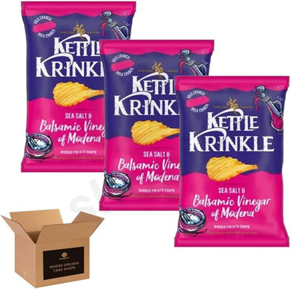 Kettle Chips Variety Flavoured Potato Crisps Snacks – Hand Cooked Cut Crispy