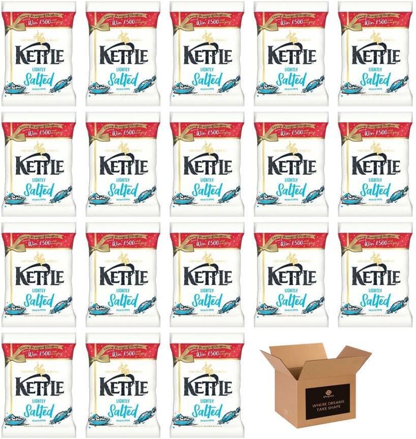 Kettle Chips Variety Flavoured Potato Crisps Snacks – Hand Cooked Cut Crispy