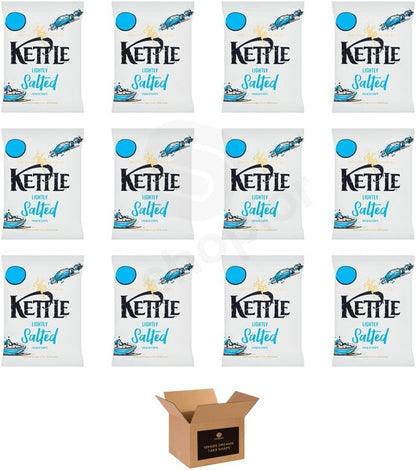 Kettle Chips Variety Flavoured Potato Crisps Snacks – Hand Cooked Cut Crispy