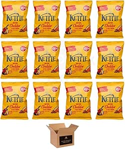 Kettle Chips Variety Flavoured Potato Crisps Snacks – Hand Cooked Cut Crispy