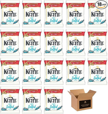 Kettle Chips Variety Flavoured Potato Crisps Snacks – Hand Cooked Cut Crispy