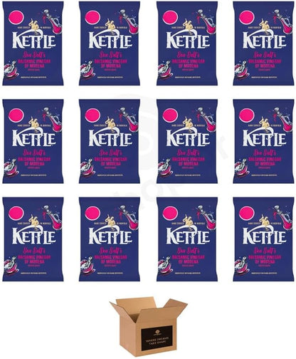 Kettle Chips Variety Flavoured Potato Crisps Snacks – Hand Cooked Cut Crispy