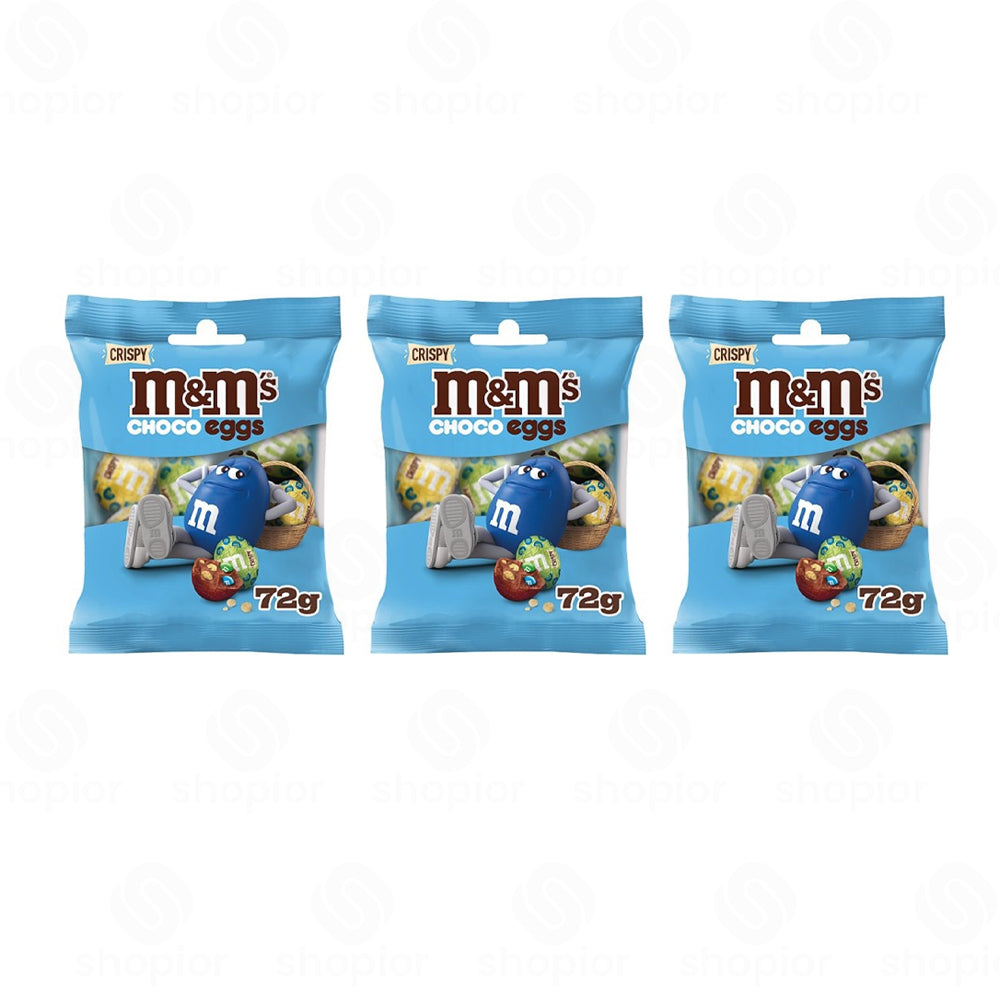 M&M’s Crispy Milk Chocolate Easter Eggs Variety Pack – Mini Eggs, Large Crispy, Egg Gift Packs