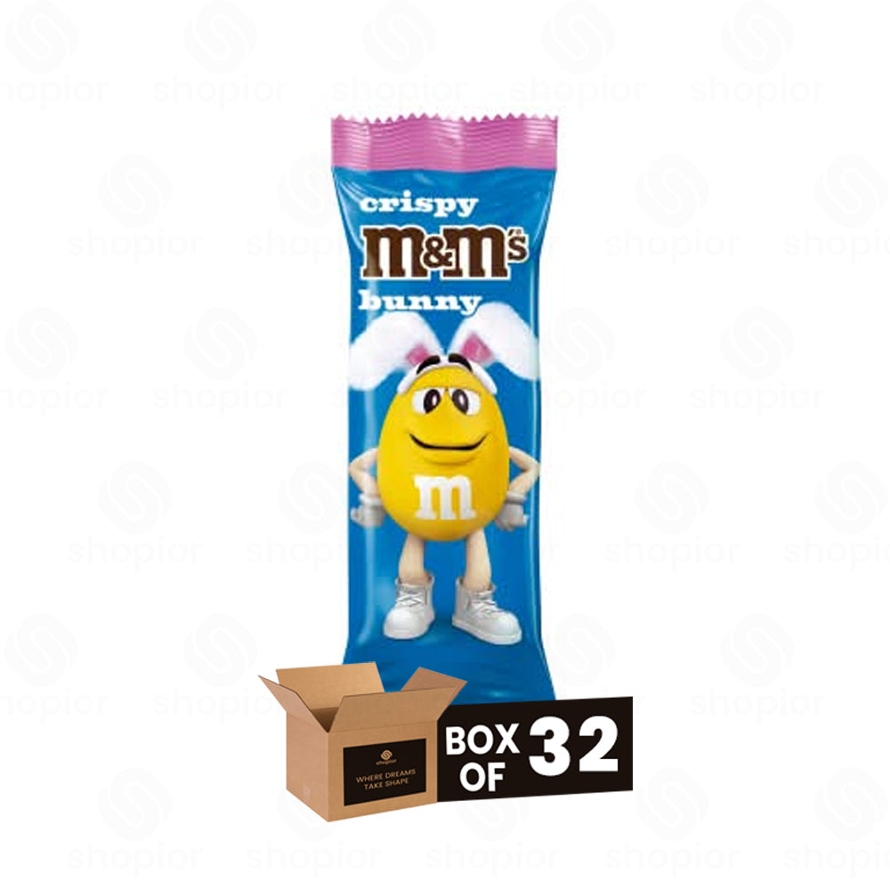 M&M’s Crispy Milk Chocolate Easter Bunny Treats 29g x 32 Pack – Chocolate Candy Bulk Gift