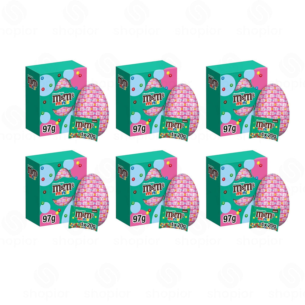 M&M’s Crispy Milk Chocolate Easter Eggs Variety Pack – Mini Eggs, Large Crispy, Egg Gift Packs