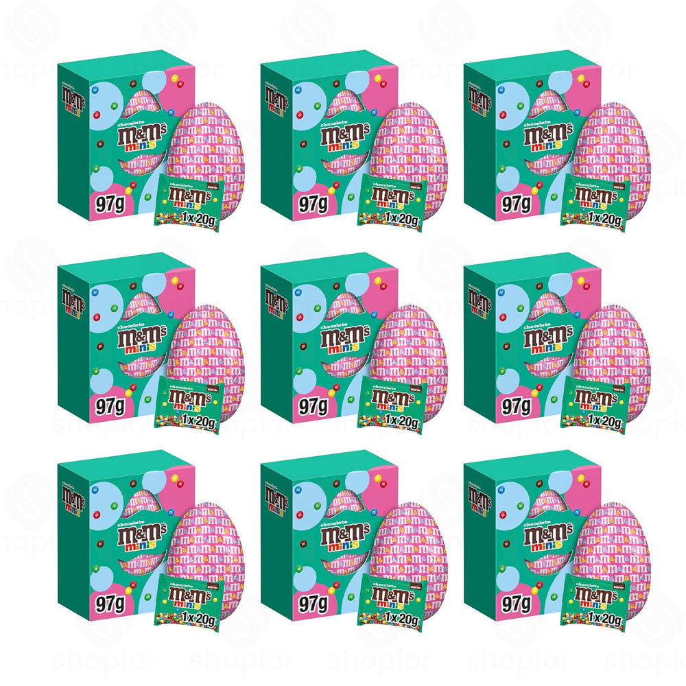 M&M’s Crispy Milk Chocolate Easter Eggs Variety Pack – Mini Eggs, Large Crispy, Egg Gift Packs