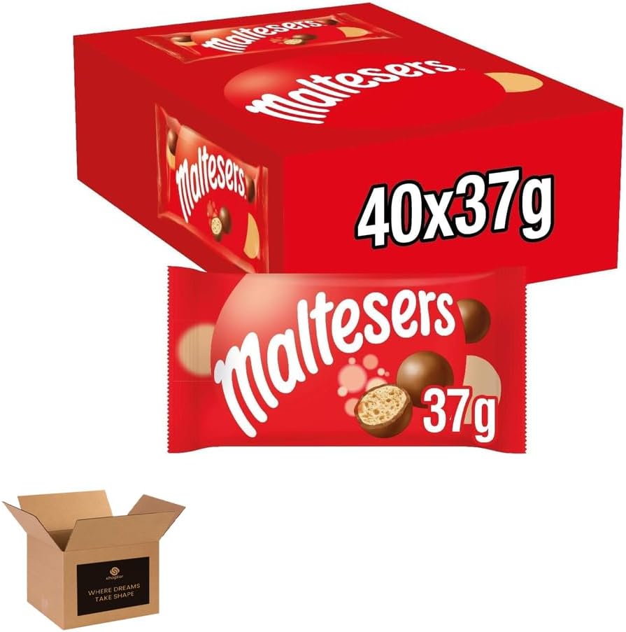Maltesers Chocolate Gift Box & Snack Packs | Milk Chocolates with Honeycomb