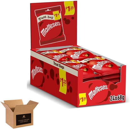 Maltesers Chocolate Gift Box & Snack Packs | Milk Chocolates with Honeycomb