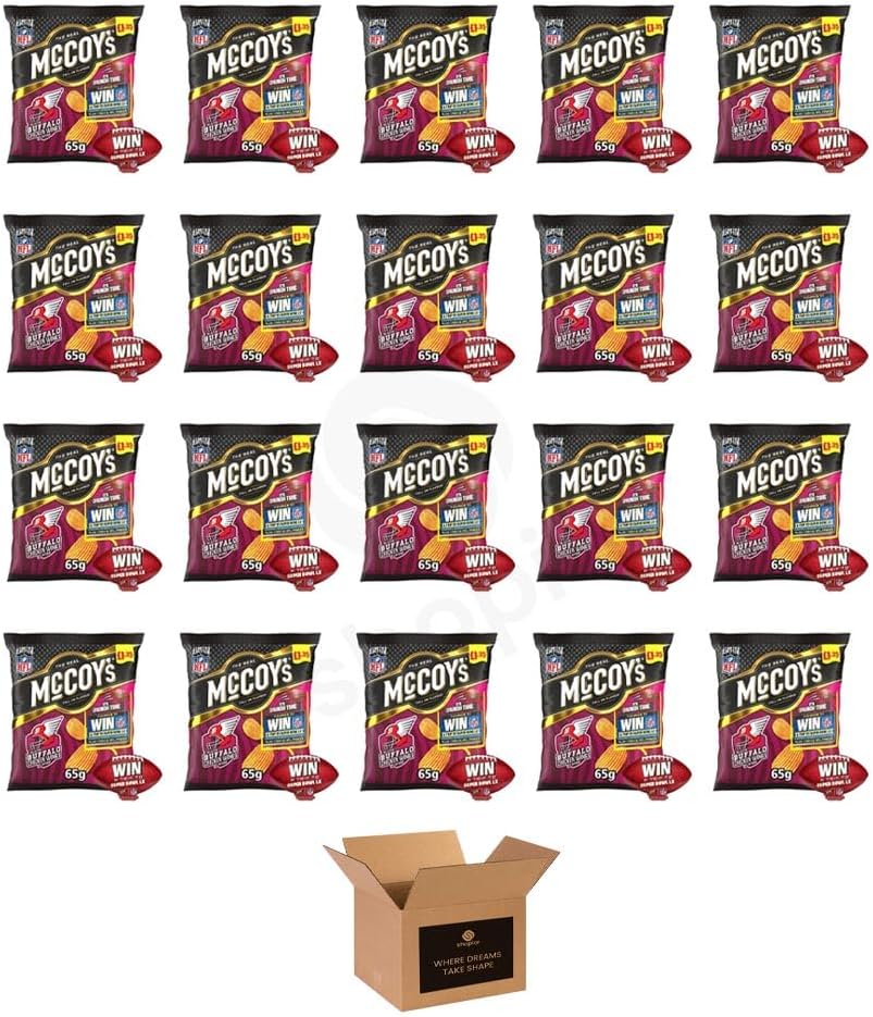 McCoy’s Crisps Multipack 6 Packs in 1 Pack– Crisps in Bold Flavours – Snacks