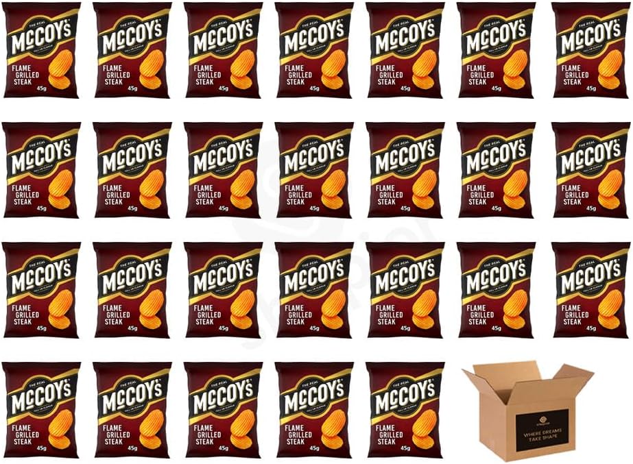 McCoy’s Crisps Multipack 6 Packs in 1 Pack– Crisps in Bold Flavours – Snacks